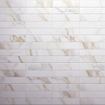 Terravito Tovaro carreau mural - 7.5x30cm - effet marbre - or mat (blanc) SW1120101