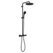 GROHE Vitalio Start 250 Regendoucheset - hoofddouche 25cm - ronde handdouche - 2 straalsoorten - met douchethermostaat - mat zwart SW1126877