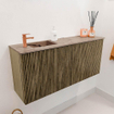 Mondiaz JOYA-DLUX 90cm meuble de toilette - couleur Dusk - Vasque FAYE position Gauche 1 trou de robinet couleur Arena. SW1425752