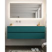 Mondiaz VICA Ensemble de meuble de salle de bain - 150cm - meuble sous-vasque smag - 2 tiroirs - lavabo cloud gauche - sans trou de robinet version XL 60cm de haut SW1090209