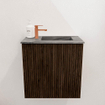Mondiaz JOYA-DLUX Meuble de toilette 40cm - couleur Walnut - Vasque FAYE position Droite 1 trou de robinet couleur Sombra. SW1424702