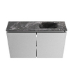 MONDIAZ TURE-DLUX Meuble toilette - 80cm - Plata - EDEN - vasque Lava - position droite - 1 trou de robinet SW1103936