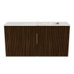 Mondiaz JOYA-DLUX Meuble de toilette 80cm - couleur Walnut - Vasque FAYE position Droite 1 trou de robinet couleur Frappe SW1422284
