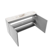 MONDIAZ TURE-DLUX Meuble toilette - 100cm - Plata - EDEN - vasque Frappe - position centrale - 1 trou de robinet SW1102954