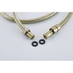 Fortifura Calvi douchekraan met glijstangset met ronde handdouche, metalen doucheslang Geborsteld Messing PVD (Goud) SW811953