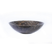 Saniclass Noche Waskom 42x42x12cm - rond - gemeleerd natuursteen - Dark Emperador SW1242435