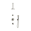 Hotbath Cobber IBS20 Regendoucheset inbouw - 30cm plafondarm - 20cm ronde hoofddouche - 3 standen handdouche - nikkel geborsteld SW440655