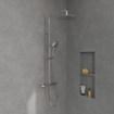 Villeroy & Boch Verve Showers Système de douche à trois fonctions pour montage mural - chrome SW974381