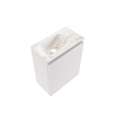 MONDIAZ TURE-DLUX Meuble de toilettes 40 cm Cale. EDEN lavabo Frappe position gauche. Sans trou de robinet. SW1102672