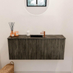 Mondiaz JOYA-DLUX 100cm toiletmeubel - kleur Shadow - Wastafel FAYE positie Midden 1 kraangat kleur Lava. SW1422864
