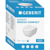 Geberit Renova Compact pack de WC suspendu cuvette profonde sans bride avec abattant à fermeture douce blanc SW418317