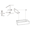 Differnz Ravo kit lave-mains - 38.5x18.5x9cm - Rectangulaire - 1 trou de robinet - Robinet en cuivre courbé - poignée croix - Gris Béton SW705474