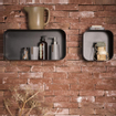 Sealskin Brix Petite cube mural Métal Noir SW296185