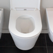 QeramiQ Dely WC suspendu sans bride 36.3x51.7cm avec abattant frein de chute Blanc brillant SECOND CHOIX OUT11163