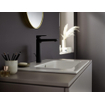 Hansgrohe Vernis wastafelkraan 169 verhoogd met afvoerplug mat zwart SW651526