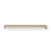 Looox Wood collection Wooden shelf tablette 200cm old grey chêne inox SW278360