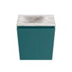 MONDIAZ TURE-DLUX Meuble toilette - 40cm - Smag - EDEN - vasque Glace - position gauche - 1 trou de robinet SW1103537