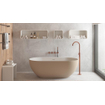 Ideavit Solidera baignoire îlot - 170x80x55cm - incl. bonde clic clac - gris beige mat SW1237944