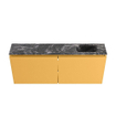 MONDIAZ TURE-DLUX meuble WC 120 cm Ocher. EDEN lavabo Lava position droite. Sans trou de robinet. SW1103933