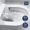 Grohe Sensia QuickFix Pack WC - reservoir encastrable avec raccord électrique - raccord wc japonais - sans bride - avec abattant - blanc brillant SW1552888