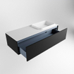 ENSEMBLE DE MEUBLE DE SALLE DE BAIN MONDIAZ ERIN - 120cm - Urban - 1 tiroir - lavabo à droite - 1 trou de robinet - Talc SW696585