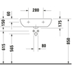 Duravit D-code lavabo 60x46cm 1 trou de robinet sans trop-plein blanc 0295814