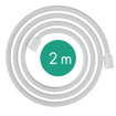 Hansgrohe Designflex textiel doucheslang 200cm mat wit SW918178