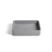 Ideavit Gaia Vasque à poser 50x32.5x12cm Béton rectangulaire Grey SW568405