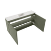 MONDIAZ TURE-DLUX Meuble toilette - 100cm - Army - EDEN - vasque Ostra - position centrale - 1 trou de robinet SW1104731