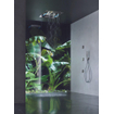 Hotbath Mate douche encastrée tête de douche 48x63cm rectangulaire avec cascade et éclairage LED twist chrome SW74118
