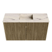 Mondiaz JOYA-DLUX 70cm toiletmeubel - kleur Dusk - Wastafel FAYE positie Midden Zonder kraangat kleur Nata. SW1425893