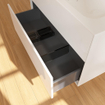 Villeroy & Boch Finion meuble de sous-lavabo - avec 2 tiroirs et 99.6x59.1x49.8cm - pour lavabo-meuble 4164 AO/A2/AB/A1 blanc brillant SW106677