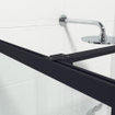 Marenza Bellini Inloopdouche - 100x200cm - veiligheidsglas - mat glas - frame rondom - anti kalk - mat zwart SW491668