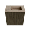 Mondiaz JOYA-DLUX Meuble de toilette 40cm - couleur Shadow - Lavabo FAYE position Droite Sans trou de robinet couleur Arena SW1424787