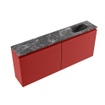 MONDIAZ TURE-DLUX Meuble de toilettes 120 cm Fire. EDEN lavabo Lava position droite. Avec 1 trou de robinet. SW1103804