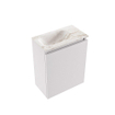 MONDIAZ TURE-DLUX Meuble toilette - 40cm - Cale - EDEN - vasque Frappe - position gauche - 1 trou de robinet SW1102669