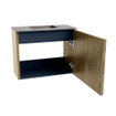 Mondiaz JOYA-DLUX Meuble de toilette 50cm - couleur Dusk - Vasque FAYE position Milieu Sans trou de robinet couleur Oza SW1425959