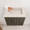 Mondiaz JOYA-DLUX Meuble de toilette 40cm - couleur Shadow - Vasque FAYE position Droite 1 trou de robinet couleur Meli. SW1424862