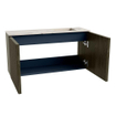 Mondiaz JOYA-DLUX 80cm meuble de toilette - couleur Shadow - Vasque FAYE position Droite Sans trou de robinet couleur Nata. SW1424965