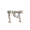 Crosswater Belgravia pieds de robinet - sur pied - nickel brossé (inox) SW1176312