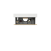Saniclass Prime Vita Badkamermeubelset - 60x46x60cm - keramische wastafel glans wit - 1 wasbak - zonder kraangat - 2 lades - rustiek eiken SW1439465