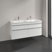 Villeroy & Boch Venticello meuble sous-lavabo - 125,3x59cm - 4x tiroir blanc mat GA43717
