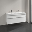 Villeroy & Boch Venticello Meuble sous lavabo 125.3x47.7x42cm avec 4 tiroirs blanc mat GA43717
