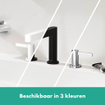Hansgrohe Finoris Mitigeur lavabo 110 bonde pop-up blanc mat SW651183