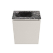 MONDIAZ TURE-DLUX Meuble de toilettes 40 cm Linen. Lavabo EDEN Lava position gauche. Sans trou de robinet. SW1103886