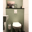 La Mosaic Factory Barcelona carreau mosaïque - 28,2x32,1cm - carrelage mural - Hexagone - Porcelaine Vert Clair Brillant SW104825