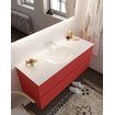 Mondiaz VICA Ensemble de meuble de salle de bain - 120cm - meuble sous-vasque fire - 2 tiroirs - lavabo moon milieu - 1 trou de robinet - version XL 60cm haut SW1090775