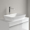 Villeroy & Boch Venticello Lavabo à poser demi encastrable sans trous 55x36cm avec trop-plein Ceramic+ Stone white SW209648