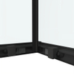 Saniclass Casus Cabine de douche 100x100x200cm Carré accès d'angle verre clair profilé Noir mat SW773921