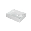INK Unlimited lavabo - 50x38x11cm - 1 bassin - 0 trous de robinet - porcelaine blanc brillant SB0203011